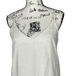 Gianni Bini GB  White Eyelet Dress Sleeveless Cotton Lined Ruffle Hem Small‎ Photo 1