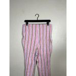 Free People Fine Line Knit Pants in Pink Stripe Combo Large Photo 5