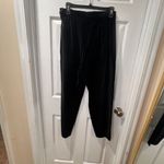 Charter Club Petite Black Velvet Pants Soft Elastic Waist Loungewear Photo 4