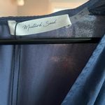 Mustard Seed  Midnight Blue Satin Romper nwt size small Photo 2