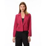 Adrienne Landau  Cropped Blazer Double Breasted Jacket Office Career Size Medium Photo 1