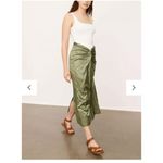 Vince NWOT  Twist Front Skirt in Dark Pistachio Size 2 Photo 3