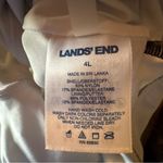 Lands' End Black White Swimsuit Sz 4 Long One Piece Polka Dot Swimwear Beach Pool Photo 5