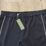 Trina Turk Interstellar Crepe Pant - Rhinestone Side Stripes,Black,Size XXL, NWT Photo 9