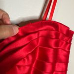BCBG MaxAzria Y2K red strapless bandage style gown Photo 3
