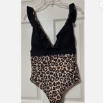 Leopard and Black one piece Photo 4