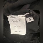 ENZA COSTA Pleated Satin Pants Pockets| Black 3/Large NWOT Sold Out Photo 7