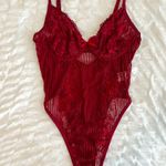 STUNNING LACE BODYSUIT Red Size L Photo 0