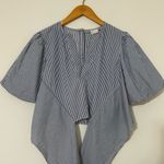 Maeve Anthropologie Women’s Blouse Front Tie Puff Sleeve
Size xxs Photo 4