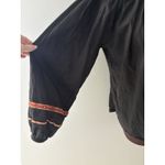 H&M Blouse Size 14 Black Boho Peasant Renfair Lightweight Tassels Embroidery Photo 5
