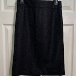 J.Crew Women’s Wool Blend Pencil Skirt Black Gold Sparkle Size 2 Photo 0