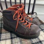 American Eagle NOS Vintage 90s Brown Leather Boots Lug Sole 9 Photo 0