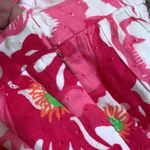 Lilly Pulitzer  hot pink floral skirt woman size 8 lined cotton 16” long Photo 4