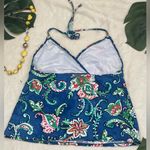 Ralph Lauren Swimsuit 2 Piece Set Tankini Top Halter Cob Size 10 Blue Photo 3