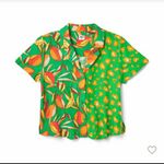 Tabitha Brown x Target Linen Tropical Shirt Shorts Set Leopard Print Size S/M Green Photo 1