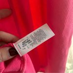 Aerie  Ribbed Corset Bodycon Mini Dress in Hot Pink Neon Size M‎ Photo 7