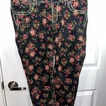 Miss Me  Womens Cargo Ankle Skinny Jeans Black Multicolor Floral Stretch Denim 30 Photo 0