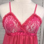 Hot Pink Mesh & Lace Babydoll Negligee Photo 1