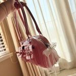 Pink Bow Shoulder Bag + Bag Charm Photo 5