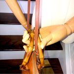 Gucci  Bamboo Handle & Burned Orange Leather Dome Shaped Top Zipper Crossbody Bag Photo 13