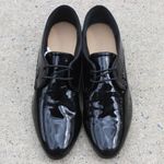 Longchamp  Black Patent Leather Oxford Shoe Sz 41 Photo 1