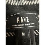 HAVE Women's Black Wool Checkered Plaid Notch Collar Blazer Coat Jacket Size M Size M Photo 2