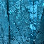 Victoria's Secret Victoria’s Secret Vintage Gold Label Blue Floral Kimono Button-down Pajama Top Photo 1