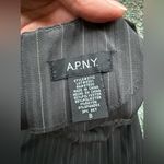 Vintage 90s APNY grey pinstripe sleeveless mini dress, size 8 Gray Photo 7
