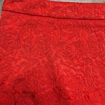 Anthropologie Vanessa Virginia  Orange Floral Textured Pencil Skirt Size 6 Photo 10