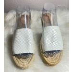 J.Crew Valencia Perforated Leather Slides White Size 9 Photo 4