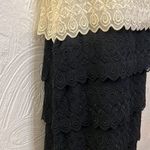 Joie  white & black tiered eyelet dress M Photo 4