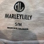 MarleyLilly Women's Cream Long Sleeve Tee with Multicolor Print Photo 2