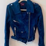 Vigoss Gorgeous suede blue moto jacket Photo 0