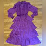 Strut & Bolt Tiered satin maxi dress in Purple Photo 4