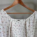 Billabong Love Somebody White Floral Blouse Top Salt Crystal Size S NWT Photo 13