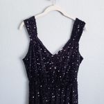 Baltic Born  Monroe Black Velvet Sequin Gown Photo 3