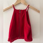 Free People  High Neck Adorable Crochet Crop Top Photo 3