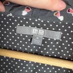 Uniqlo  Heart Print Bow Tie Neck Blouse Medium Long Sleeve Office Kawaii‎ Cute Photo 4