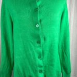 Crown & Ivy Cardigan Woman’s size Medium Vibrant Green Cardigan Sweater casual Photo 8