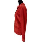 Cable & Gauge  Mix Media Suede leather Jacket Womens Size‎ XL Knit Long Sleeve Photo 4