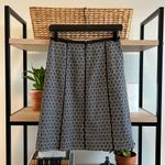 Ann Taylor 100% Silk Black & White Floral Classic Skirt, 2P Photo 3