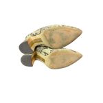 Sam Edelman Sam Edelman Size 6.5 Hilty Black Beige Snakeskin Leather Ankle Boots Mob Wife Photo 5