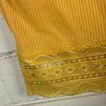 Urban Outfitters  Lace Trimmed Yellow Top size S Photo 3