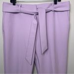 Loft Marisa Slim Tie Waist Ankle Pant Dress Pants Lavender Size 12 Photo 4