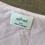 Wilfred  aritzia light pink short sleeve ruched tie crop top Photo 2