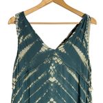Young Fabulous and Broke Blue Tie Dye Sleeveless V-Neck Button Front Maxi Dress M Photo 6
