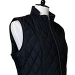 Westport Black Quilted Vest Zip Front Snap Pockets Padded Women's Size Large Photo 5