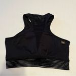 C&C California  Womens Size Large Black Sports Bra Nylon Spandex Athletic Workout Photo 6