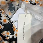 Commense Women's Daisy Printed Floral Short Dress Sz XS Black Yellow Summer NWT Photo 14