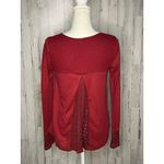 Miss Me  Women's Red Lace Tunic Top Size Small‎ Long Sleeve Casual Photo 3